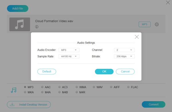 free wav bitrate converter