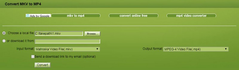 online convert mkv to mp4