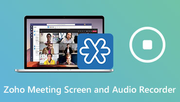 Zoho Meeting-scherm en audiorecorder