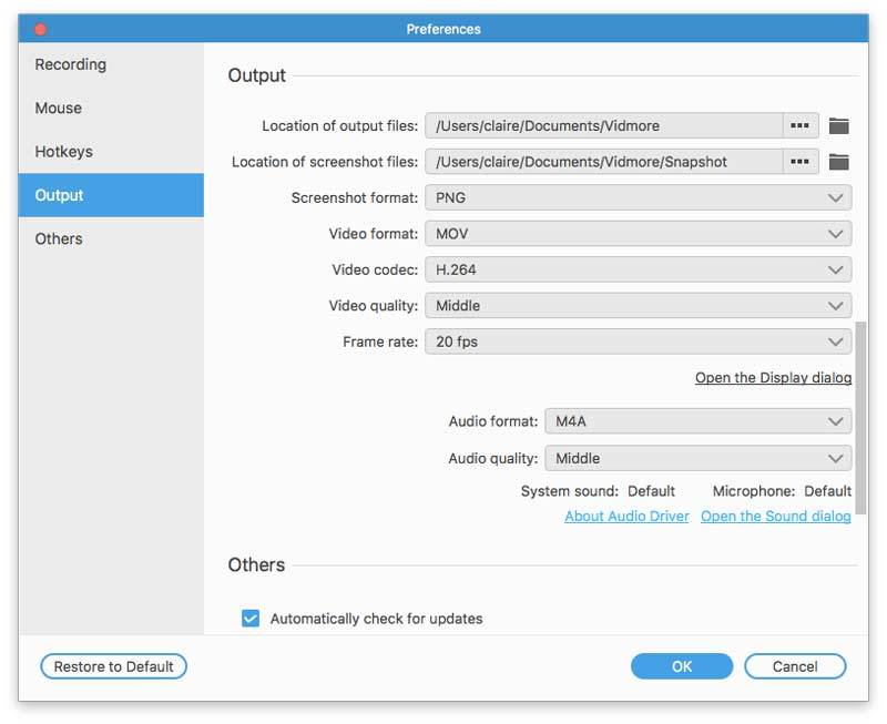 output sound recorder for mac