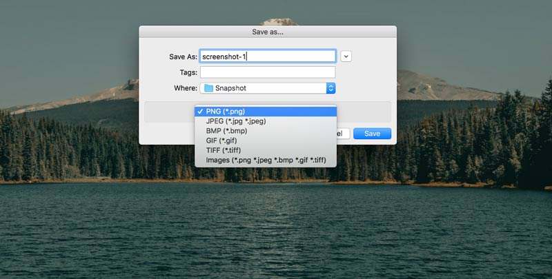 change screenshot destination mac