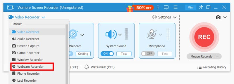 Turn On Webcam Recorder