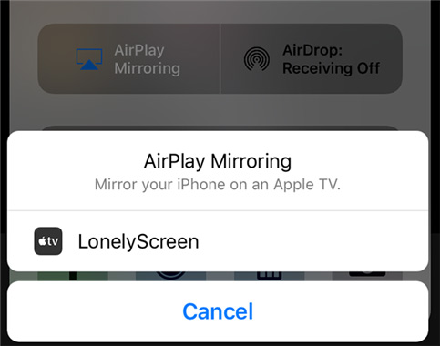 lonelyscreen airplay receiver not working