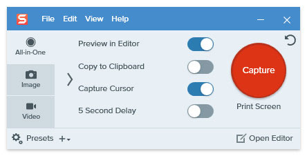 click links while snagit scrolling capture