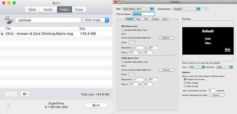 handbrake for mac burn dvd