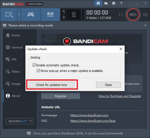 bandicam failed to start audio capture