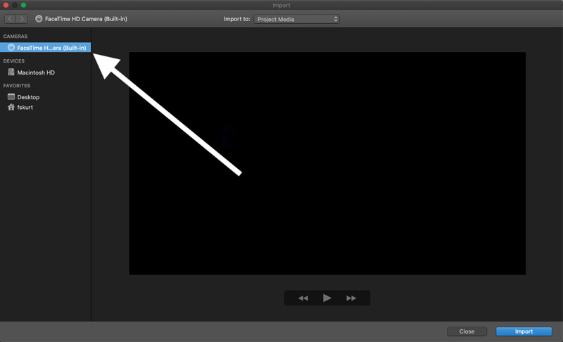 how to record video on mac using built in camera