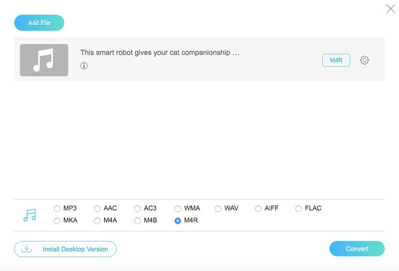 how to convert a file to a ringtone for iphone