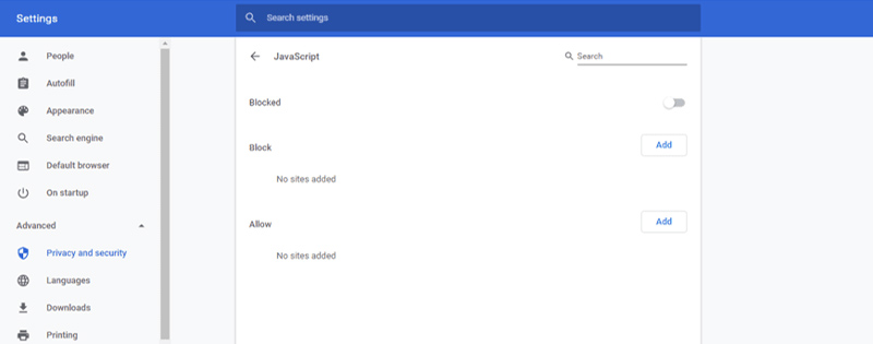 啟用Chrome JavaScript