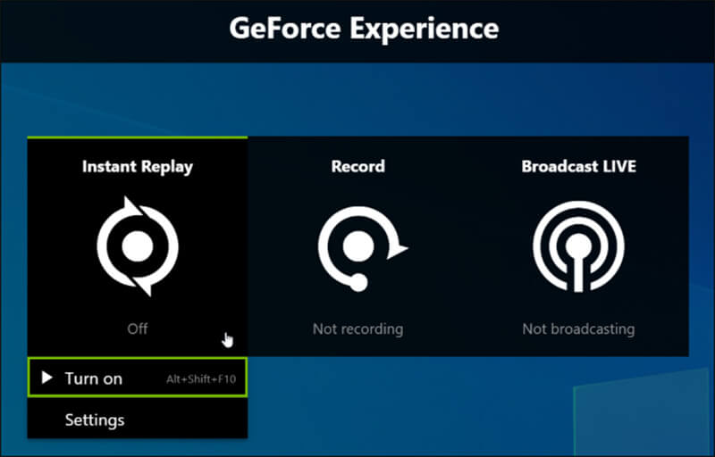 geforce experience shortcut