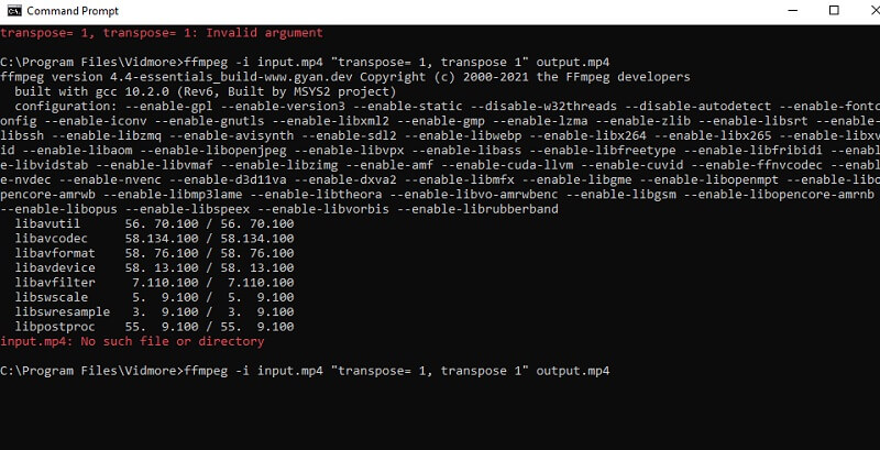 ffmpeg rotate video 180 degrees