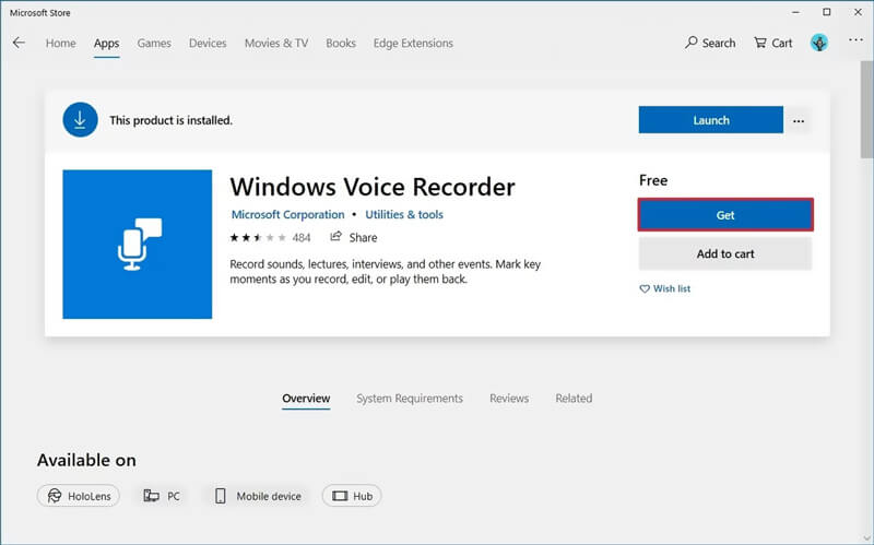 windows voice recorder