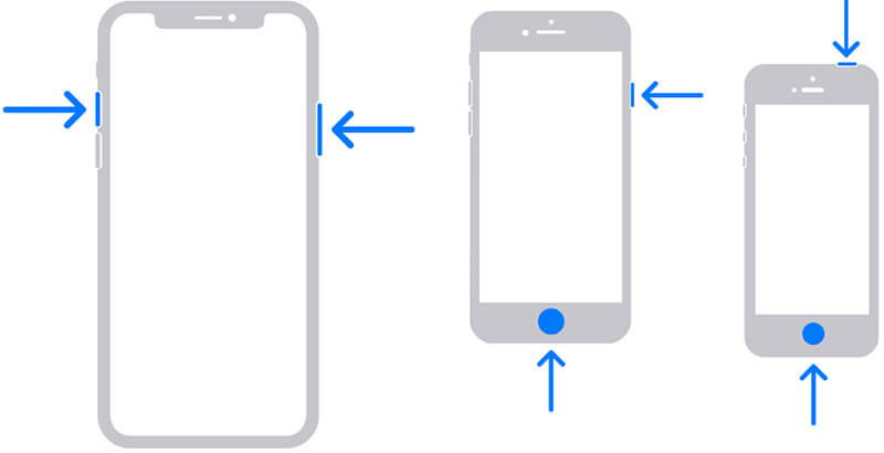 iPhone X og senere tar skjermbilde