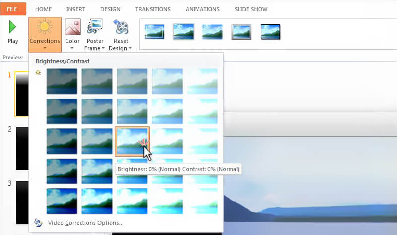 Alleggerisci un video in powerpoint