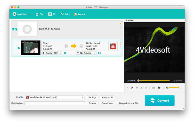 Muatkan DVD 4video DVD Manager