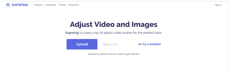 Online video lysstyrke editor