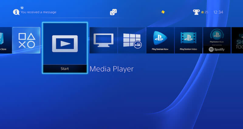 Toista DVD-video PS4: llä