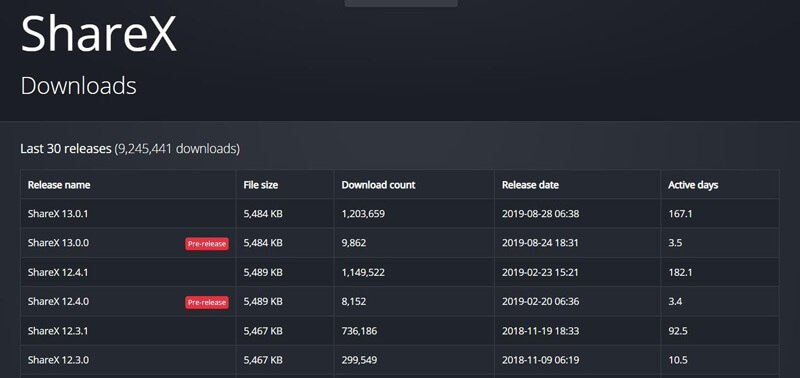 sharex screen recording settings fps