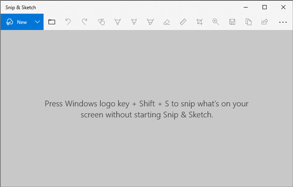 snip and sketch shortcut to quit application