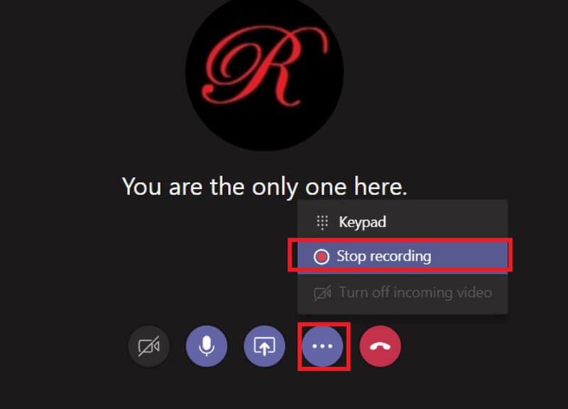 Stop recording