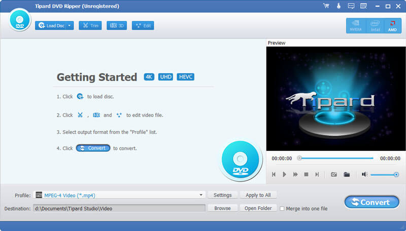 Tipard DVD Ripper 10.0.90 instaling