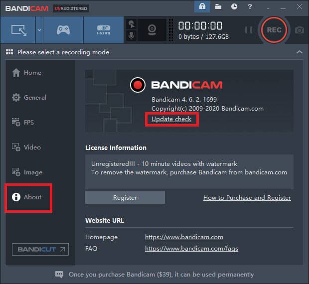 bandicam failed to create file