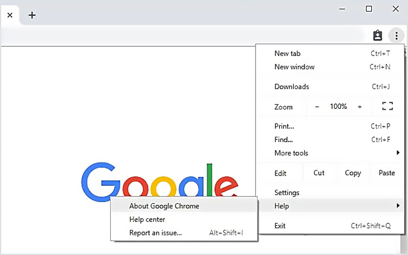 Ενημέρωση google chrome