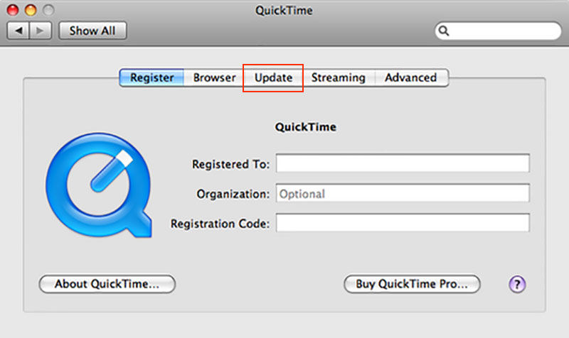 Обновить QuickTime