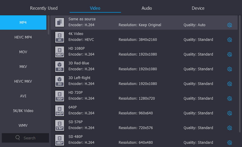 Format output