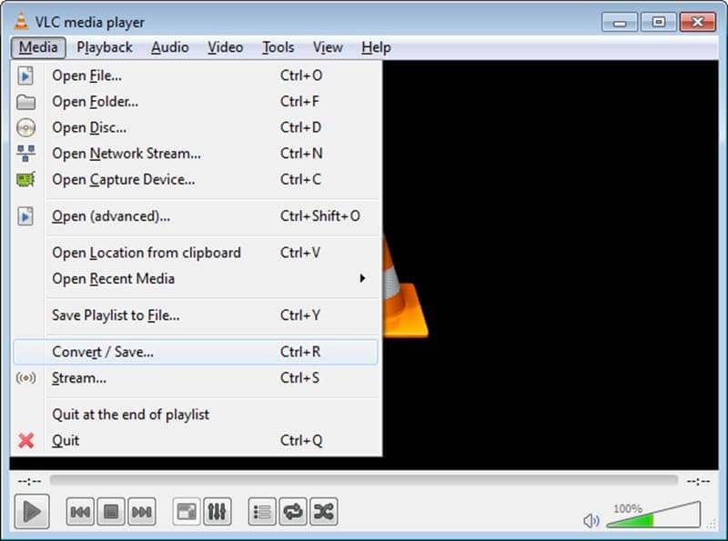 VLC convert save