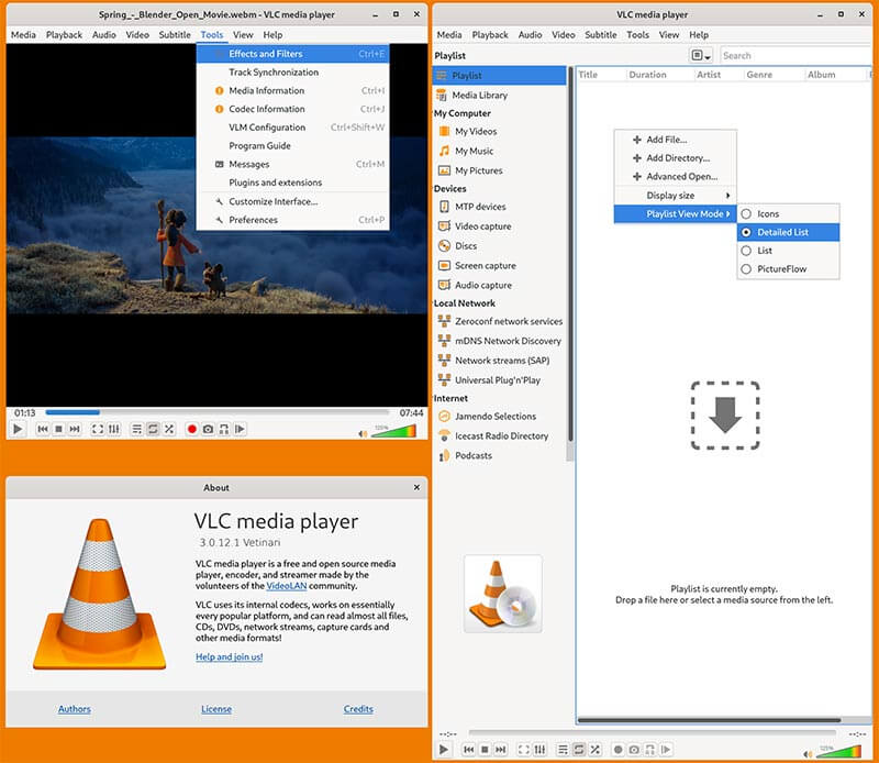 Antara muka VLC