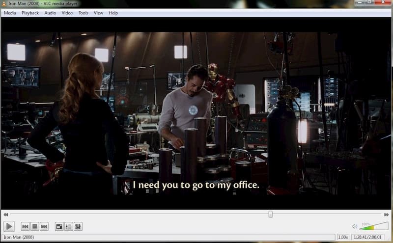 Interface do VLC media player