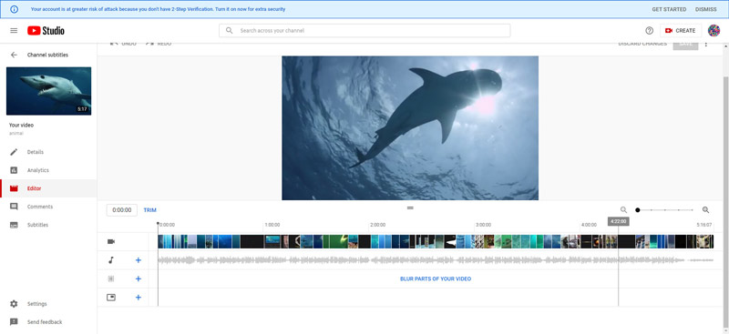 Editor video di YouTube creatore di video di YouTube