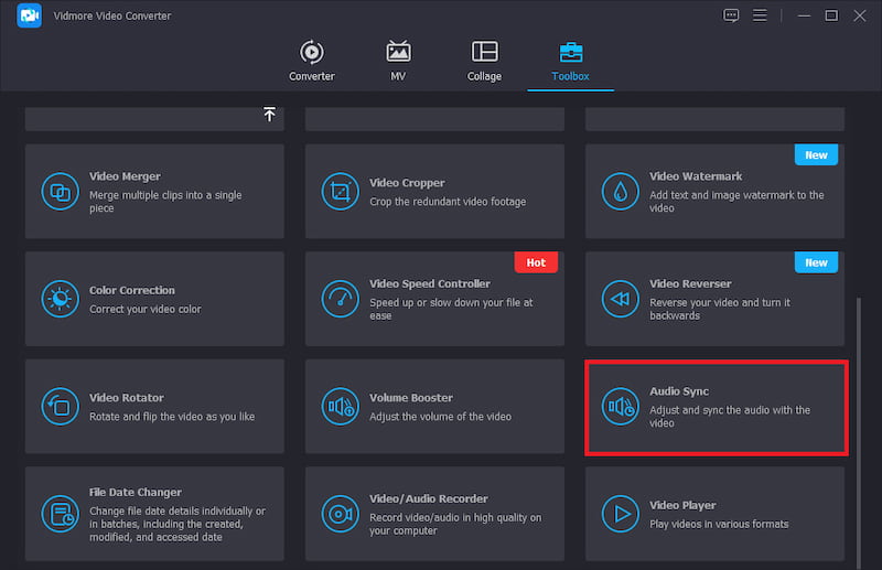 Pritisnite Audio Sync