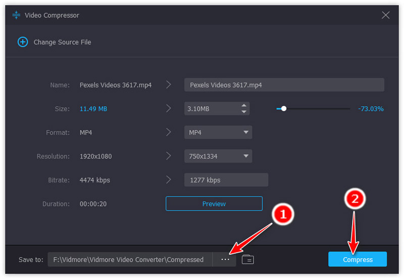 how to compress video files youtube