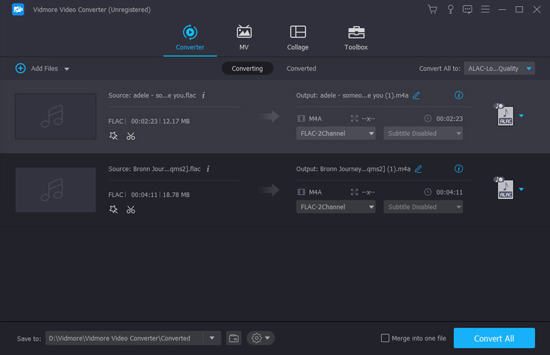 alac to flac converter