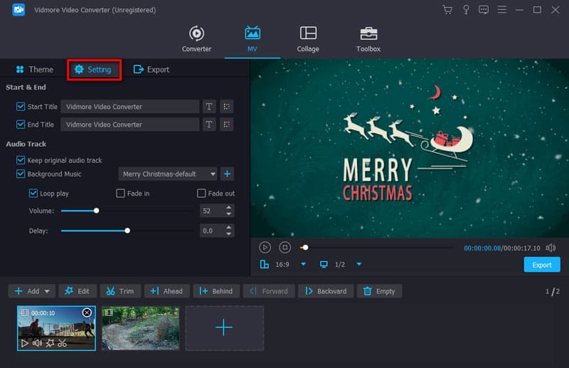 vidmore video editor